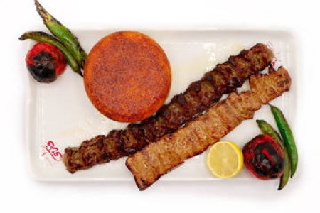 چلو کباب سلطانی ته چینی